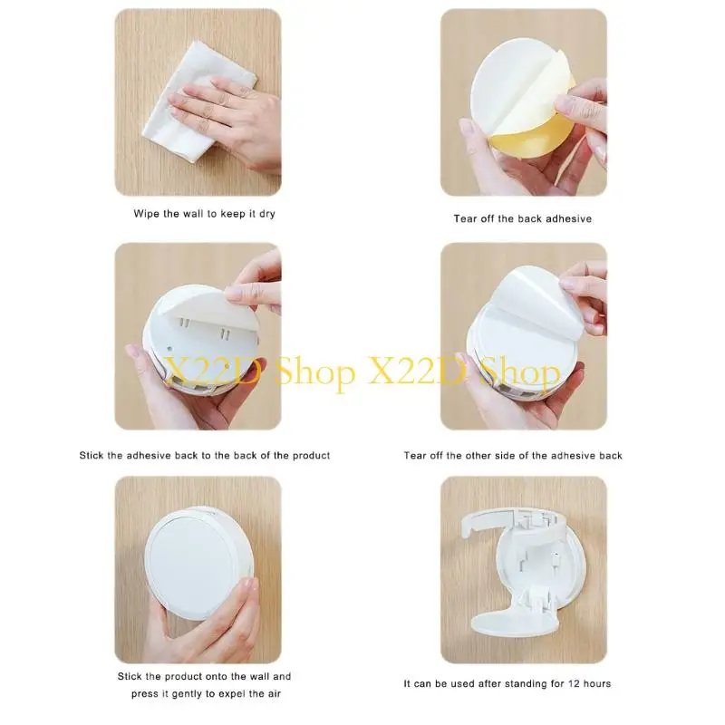 

X22D Space Saving Cup Shelf Adhesive Mount Holds Coffee Mugs Water Bottles Desk