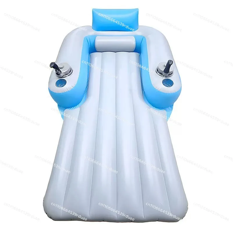 Water Inflatable Automatic Floating Row Built-in Propeller Sunshade Floating Row 360 Degree Floating Bed Outdoor Swimming Pool