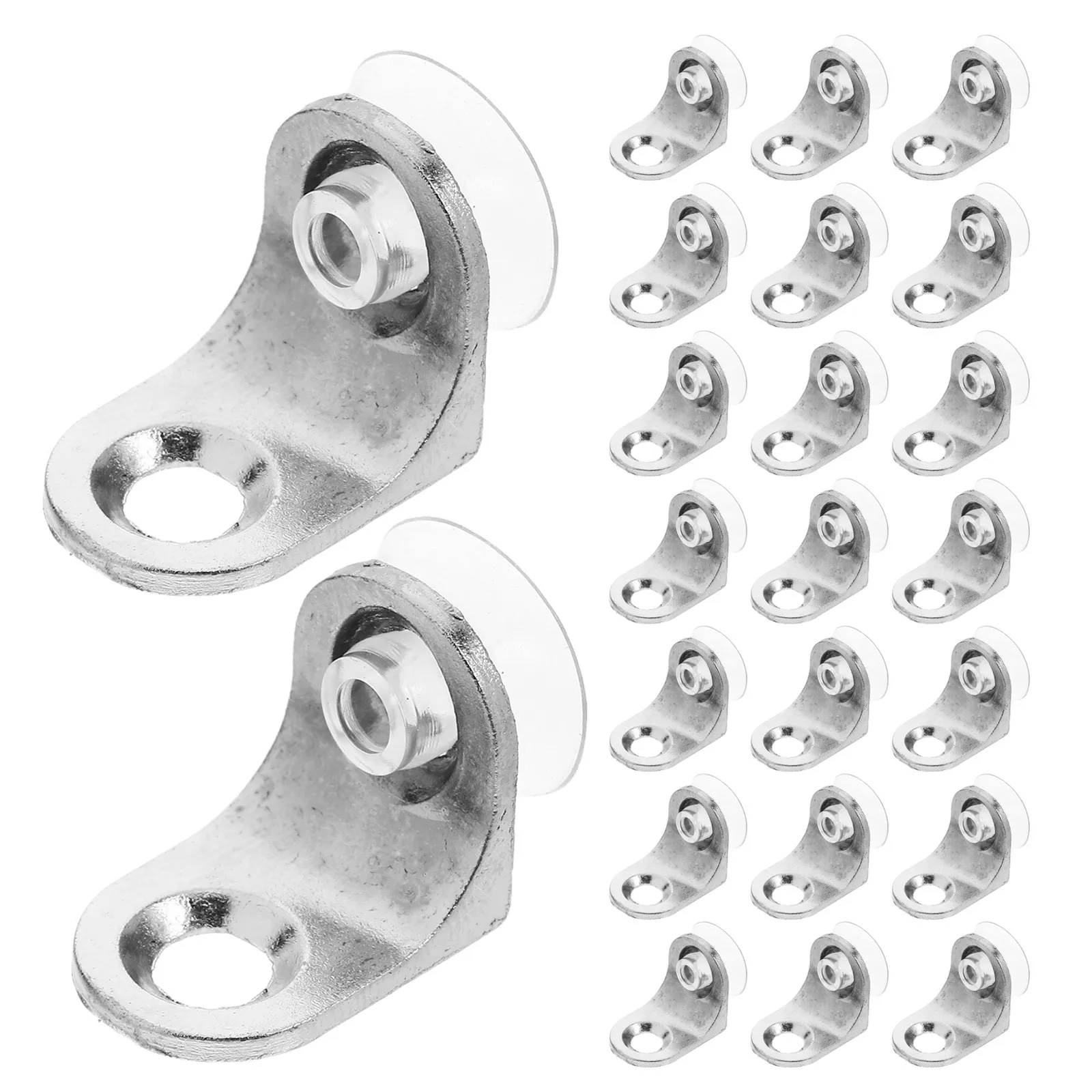 36Pcs Shelf Bracket Glass Shelf Support Right Angle Floating Brackets Suction Cup Base Corner Brace Board Holder for Bathroom