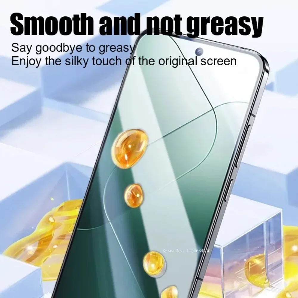2Pcs Full Cover Tempered Glass for Xiaomi 14 Ultra 15 13 Pro Protective Film 12X 11 10S Civi 1S 2 3 4 Pro Phone Screen Protector