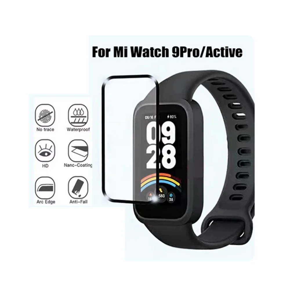 For Redmi Band 3 Xiaomi Smart Band 9 Active Soft TPU Film and PMMA Screen Protector