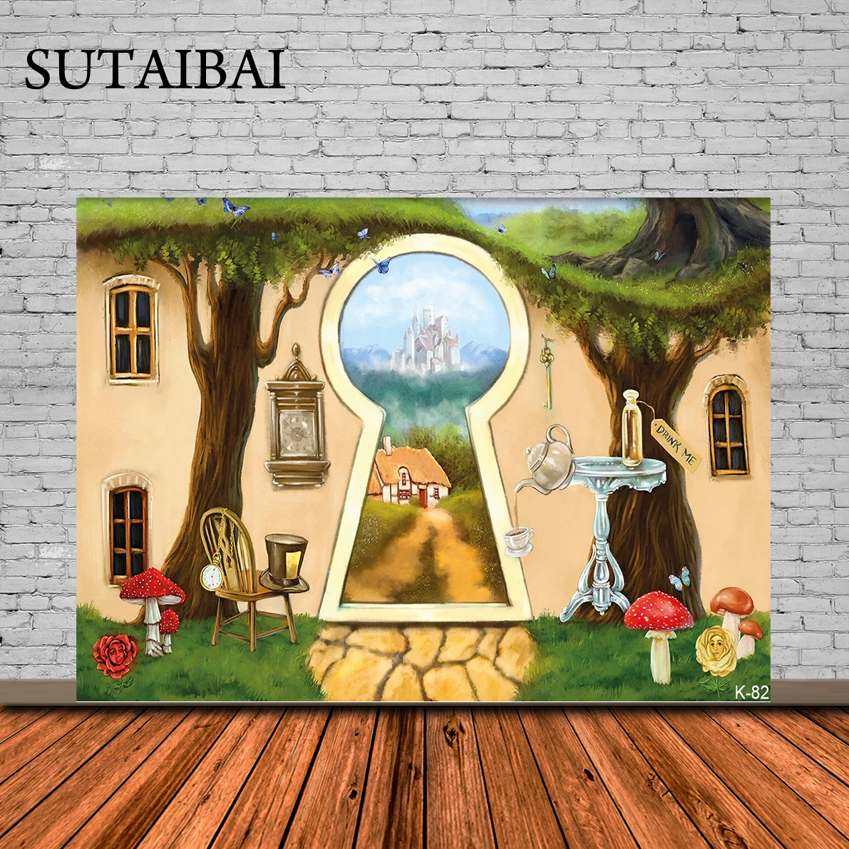 

Fairy Tale Forest Backdrop Alice In Wonderland Jungle Baby Birthday Magic Fairy Dreamy Photographic Background Photo Studio