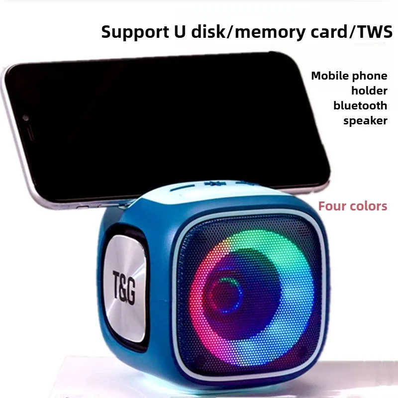 المحمولة caixa de som سمّاعات بلوتوث في الهواء الطلق عمود صغير راديو FM TF الصوت مضخم صوت لاسلكي LED Soundbox Type-c ميناء