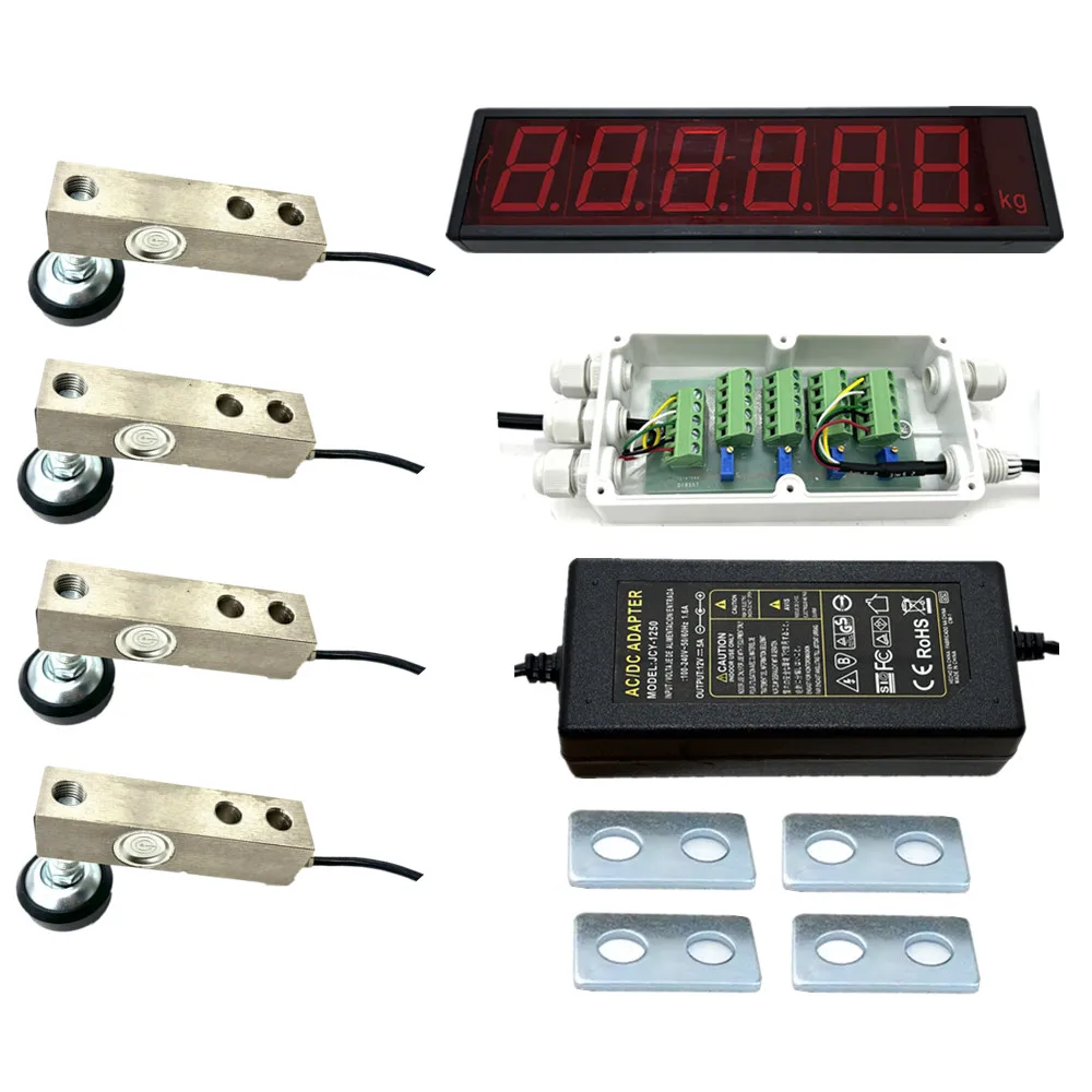 

1T/2T/3T/5T electronic small floor scale accessories 3 inches LCD displays and load cell kit weighing set 4 wires