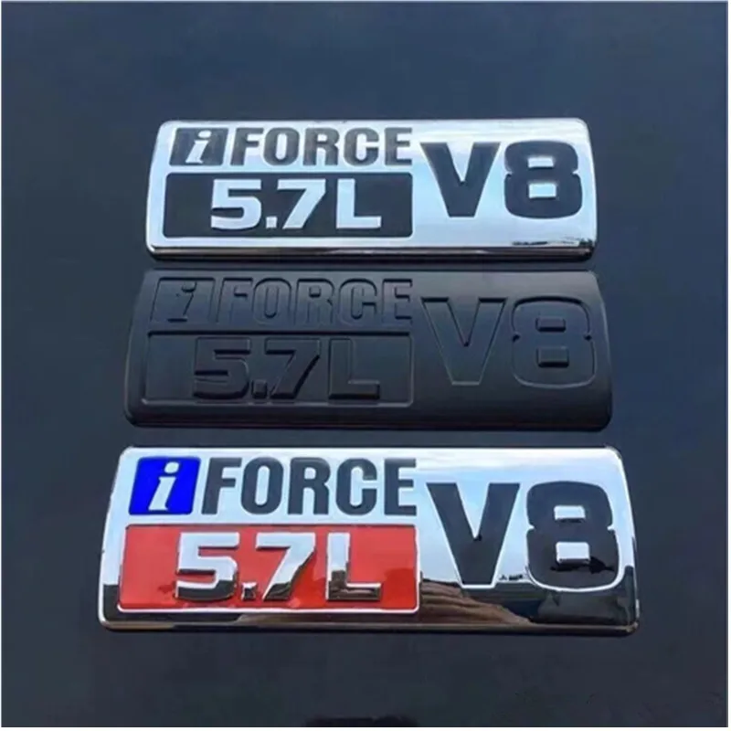 Suitable for Toyota Sequoia Road rear rear logo fender logo I FORCE 5.7L V8 car logo side logo