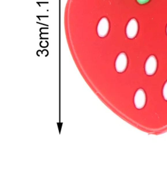 Strawberry Design Tennis Racket Shock Pad Buffer Silicone Vibration Dampener Anti-Vibration Racquet Shock Absorber Performance