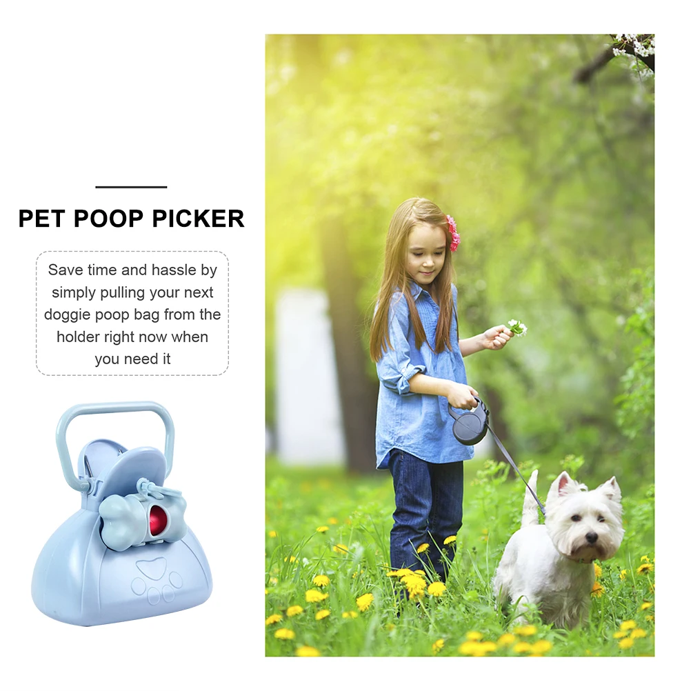 

1 Set Pet Poop Picker Dog Feces Scooper Tool Outdoor Portable Plastic Pet Waste Collector Litter Cleaner Poo Pickup Gadget For
