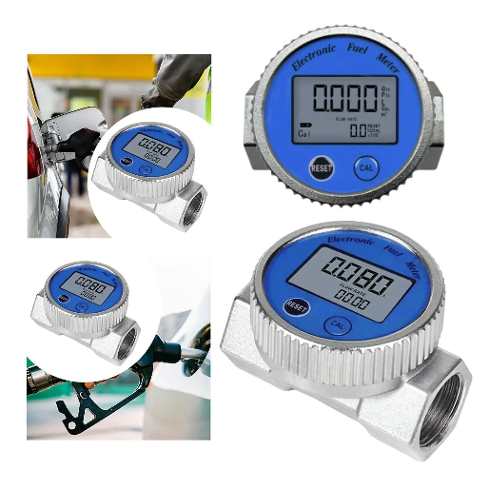 Turbine Flow Meter Waterproof Versatile Oil Fuel Flowmeter for Gas Oil