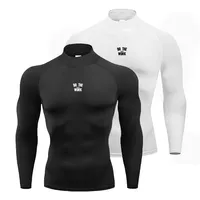 Running T-shirts Mens Compression Shirt Fitness Tight Long Sleeve T Shirt DO THE WORK Gym Clothing Workout Quick Dry Rashgards