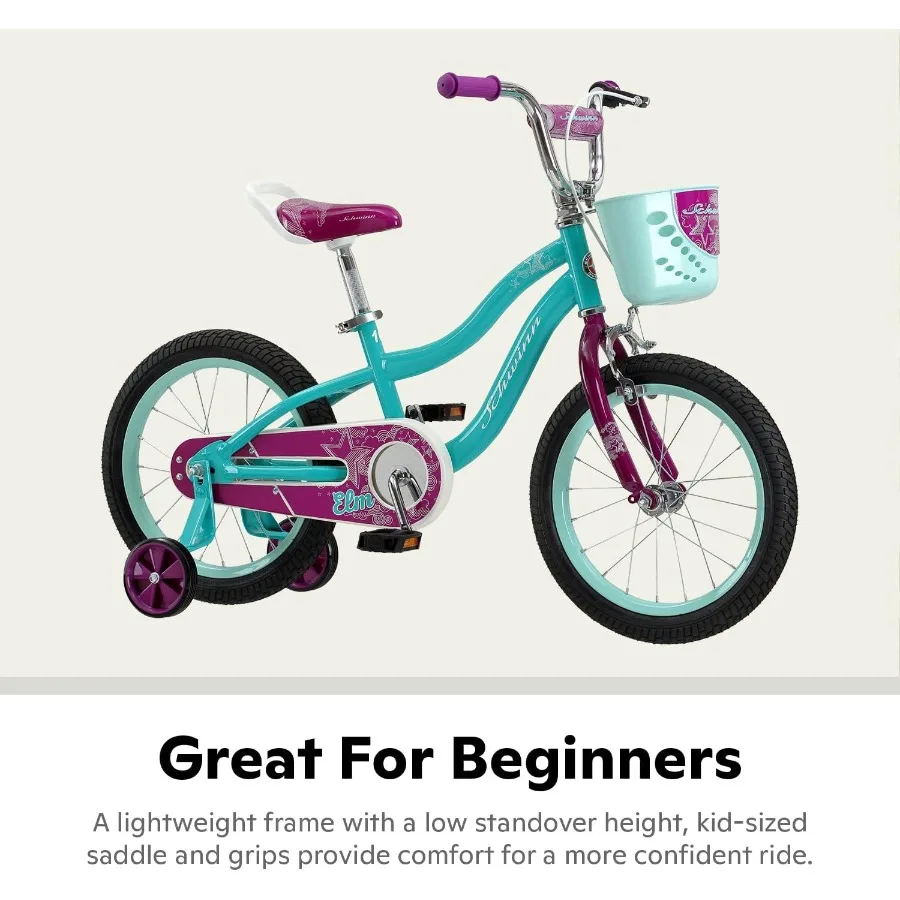 Bicicleta de 16 pulgadas para niños de 8 a 13 años, negra, azul, roja, verde azulado, rosa o morado, diseño ergonómico SmartStart, asiento ajustable crecen con