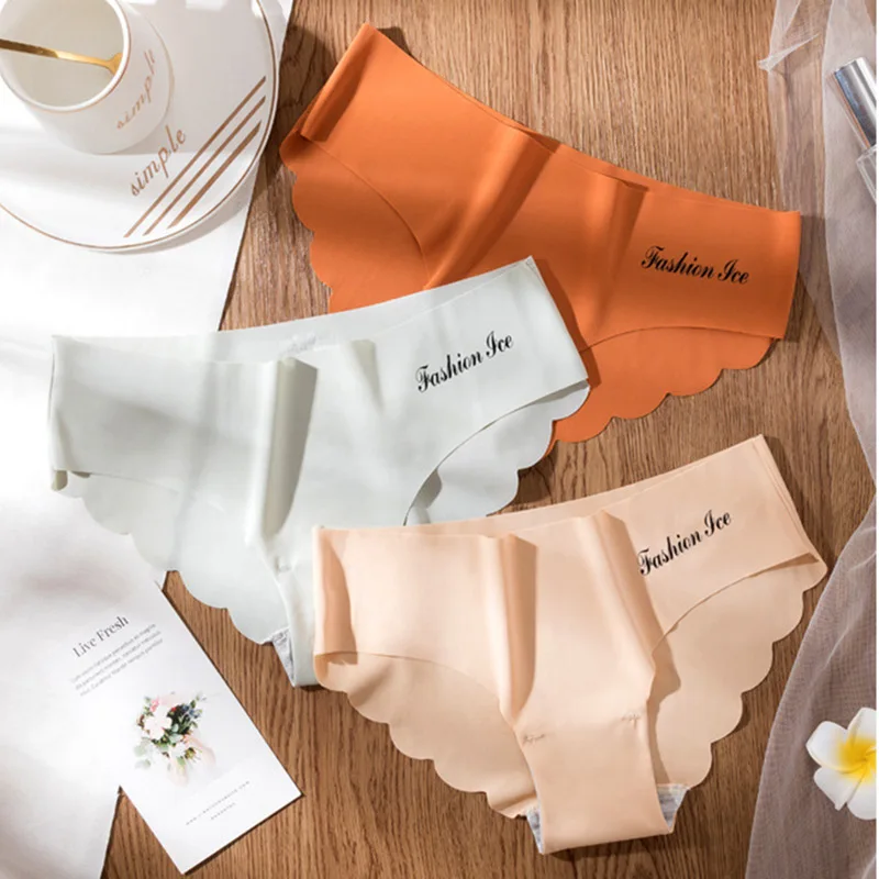 Breathable Ice Silk Women's Underwear Thin Quick-drying Girls Panties Solid Color Lady thong Comfortable Seamless Female Briefs - Image 2