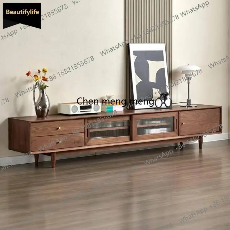 

c139 Vintage Drawers Tv Cabinet Brown Stand European Apartments Living Room Tv Cabinet Luxury Storage Szafka Pod Telewizor Furni