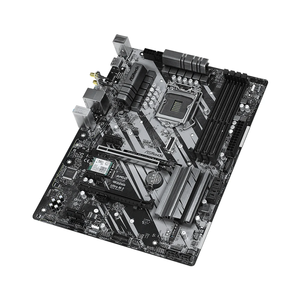 Placa base ASRock Z490 PHANTOM GAMING 4/AX compatible con i9-10900K i7-10700 i5 10400 i3-10300 CPU LGA1200 DDR4 4400MHz M.2 NVME ATX