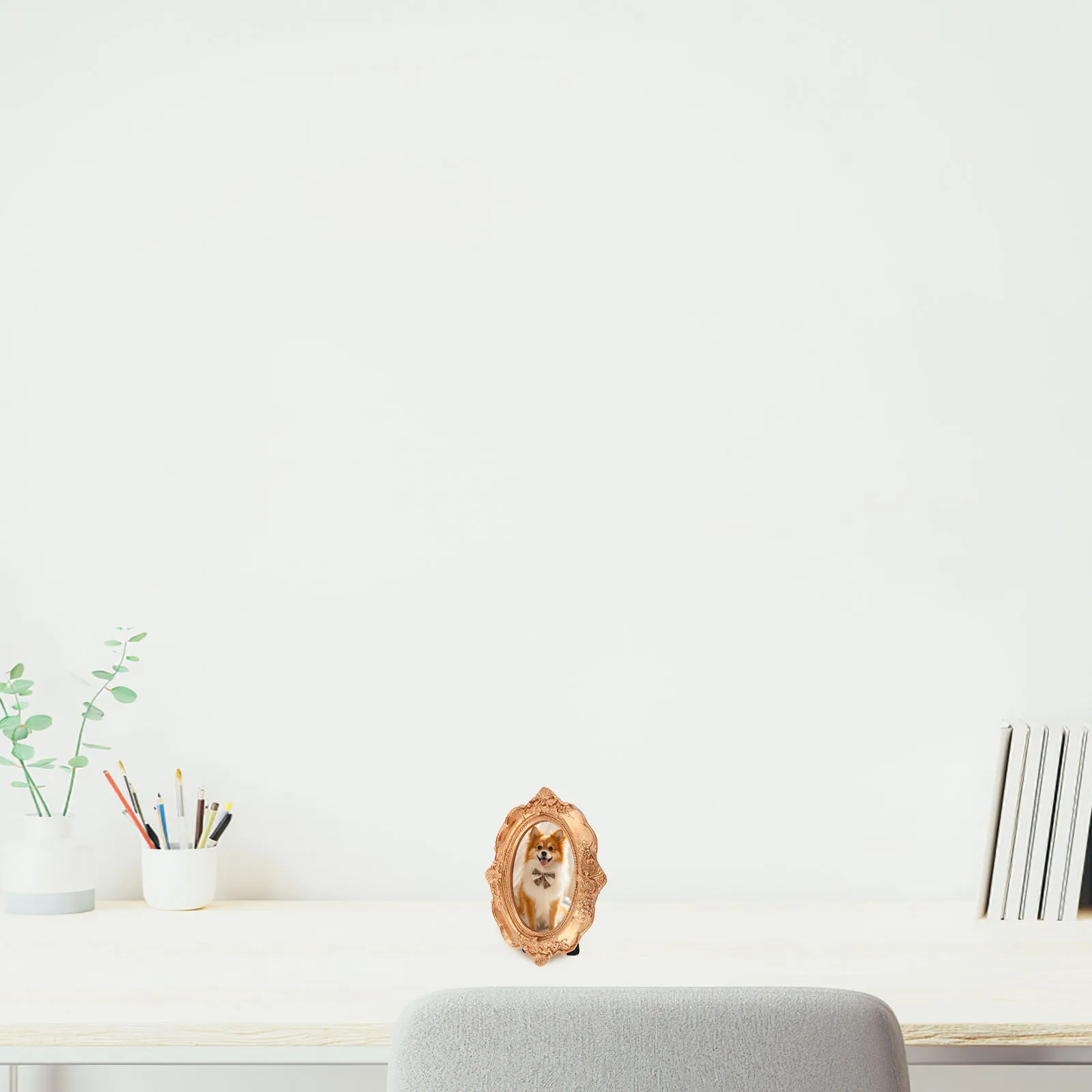 

Mini Vintage Picture Frame Ornament Retro Tiny Resin Photo Baroque Decorative Table Top Display Home Wedding Photography