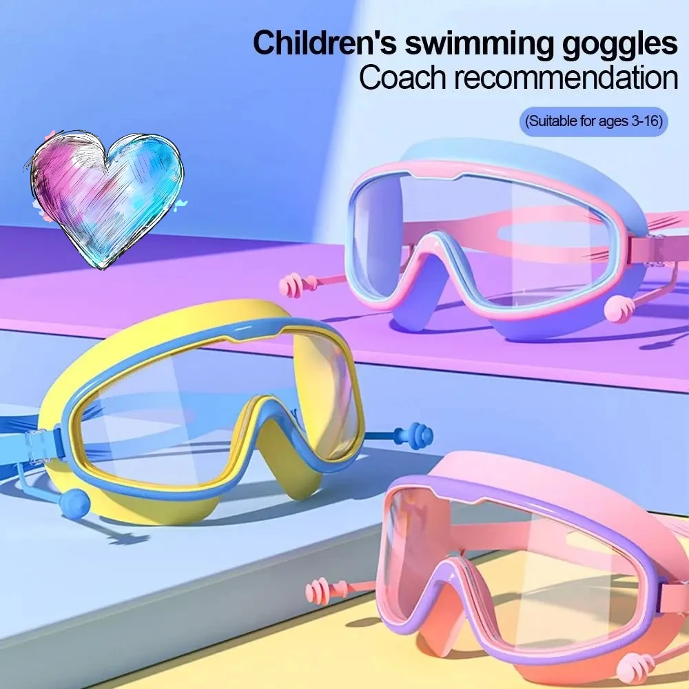 2 Piezas de Gafas de Natación Nuevas para Niños de 3 a 15 Años, Antivaho, Sin Fugas, Visión Amplia Clara, Gafas de Natación para Niños y Niñas, Accesorios para Piscina y Playa