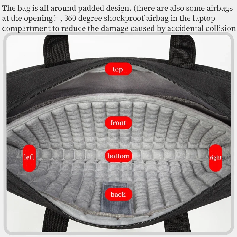 Laptop Bag 15.6 Inch Men Business Office Work Briefcase for MacBook Pro 16 M4 Toshiba HP Acer Asus Chromebook Notebook 17.3 Inch