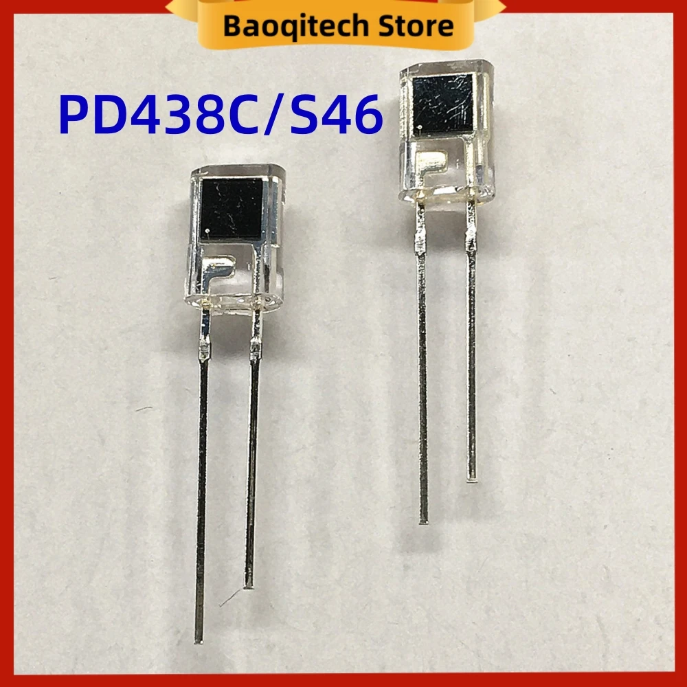 10 20 50 100 pièces PD438C/S46 4.8mm semi-objectif broche en silicium photodiode récepteur infrarouge diode, cellule photovoltaïque en silicium latérale