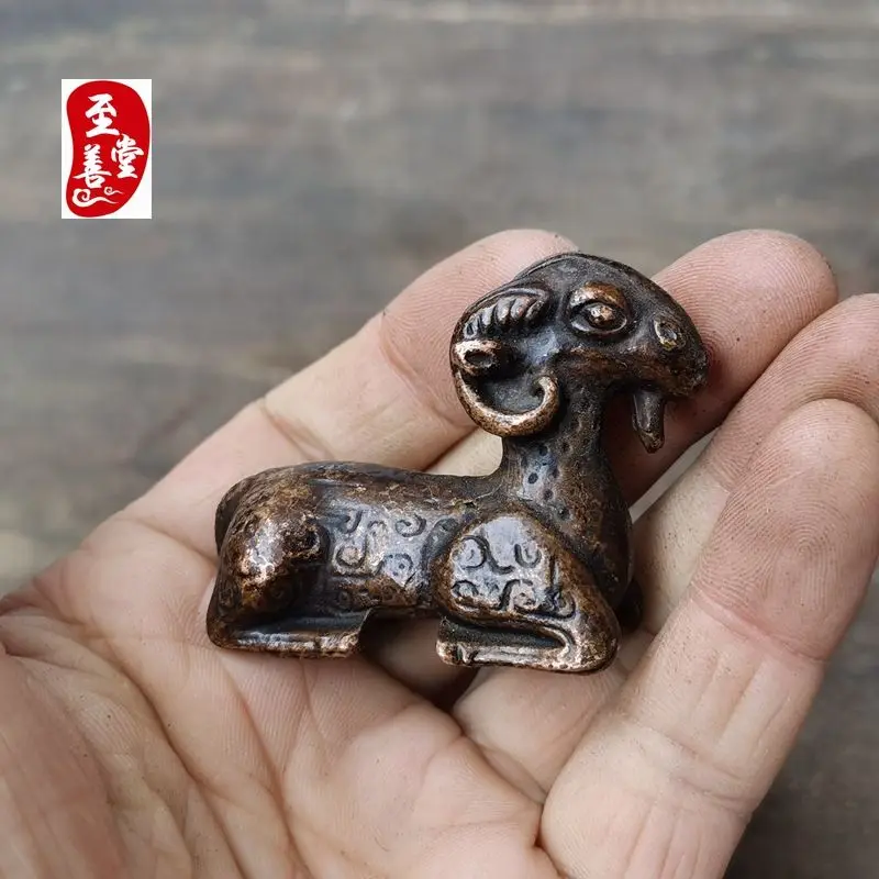 Retro sheep paperweight Ornament Decoration Tea Pet Figurines Desk Decor Accessories