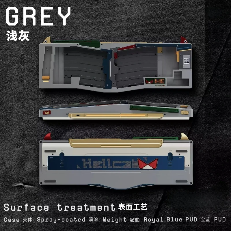 

[Not in stock] HellCat Alice Mech-01 custom keyboard kit, without keycap, without shaft
