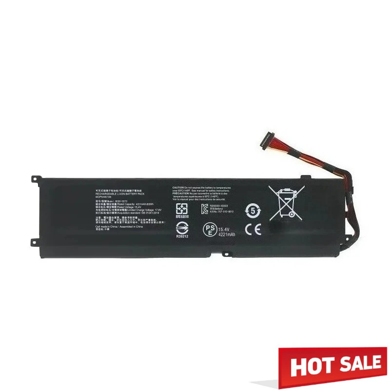 New Laptop Battery RC30-0270 for Razer Blade 15 Base Stealth 2018 Series RZ09-0270 RZ09-03006 RZ09-02705 15.4V 4221mAh 65Wh