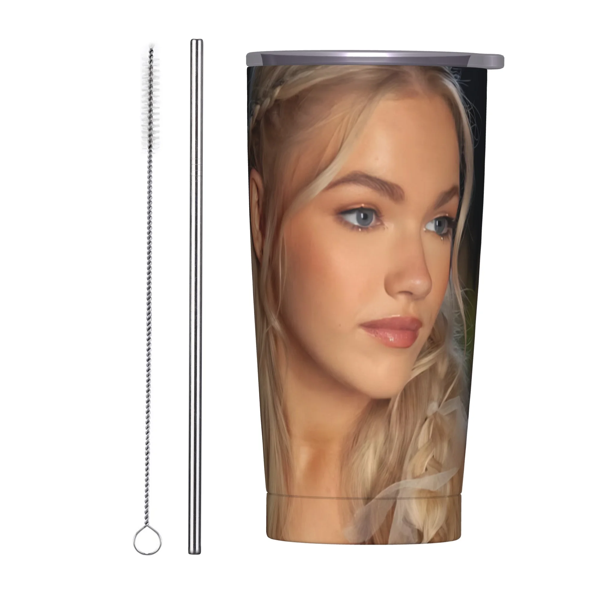 F-Freya Skye Singer Tumbler Vacuum Insulated  Coffee Cups Stainless Steel Outdoor Mugs Water Bottle