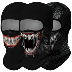 Balaclava yürüyüş atkılar Venom maske boyun körüğü maskesi Bandana taktik ordu kafa bandı motosiklet yüz kalkanı Pasamontanas başlık