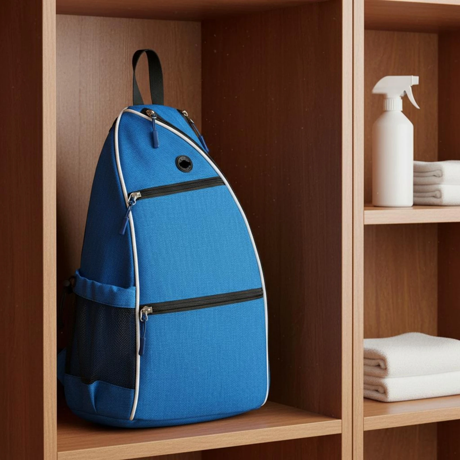 Pickleball Backpack Double-Strap Carry Tennis Backpack Sports Drawstring Bag Breathable Shoulder Straps Athletic Gear