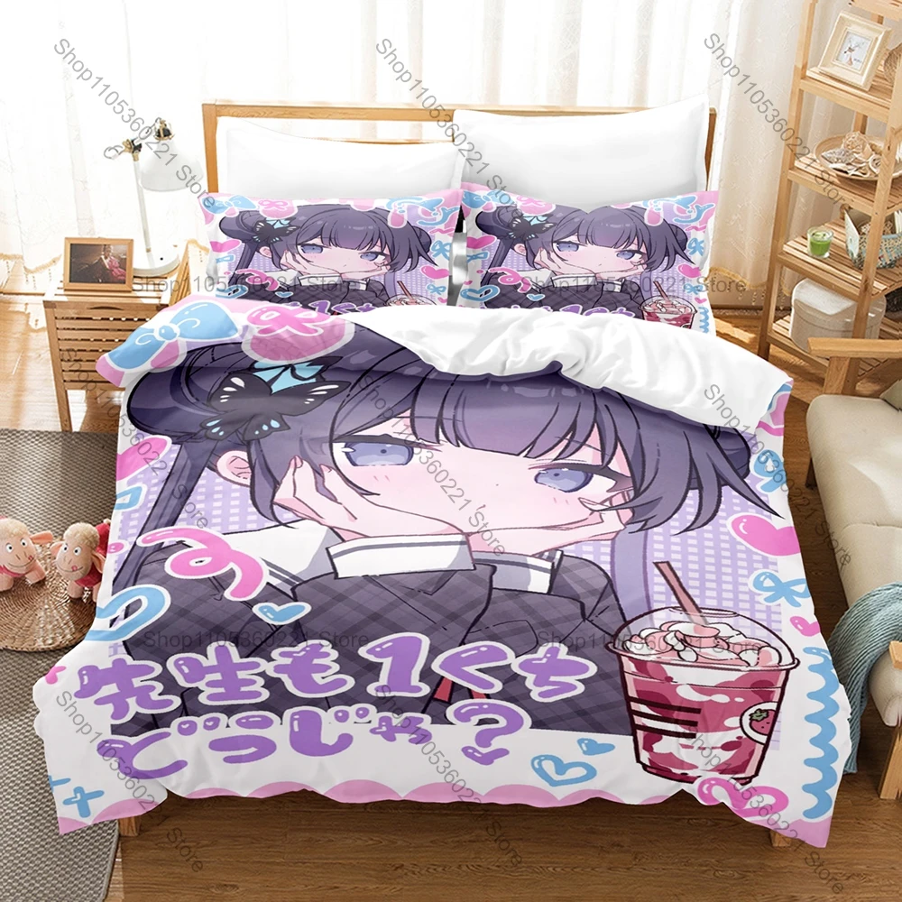 Kisaki Shanhaijing Elegant Chinese Style Qipao Dragon Halo Butterfly Ornament Dark Anime Bedding Set Duvet Cover + 2 Pillowcases