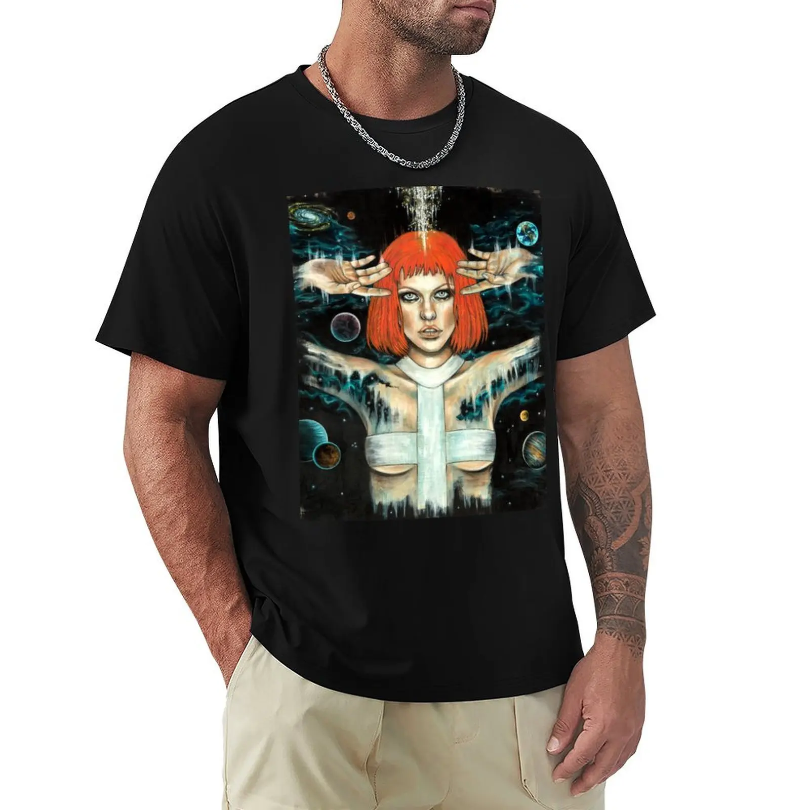 

Leeloo T-Shirt oversized t shirt Personalized t-shirt topping custom shirt plain black t shirts men