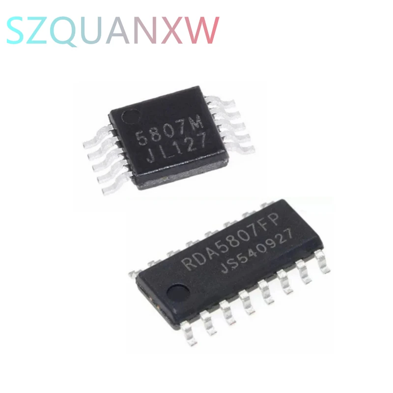 10PCS RDA5807FP RDA5807 SOP-16 RDA5807M MSOP-10 FM FM Stereo Radio Chip