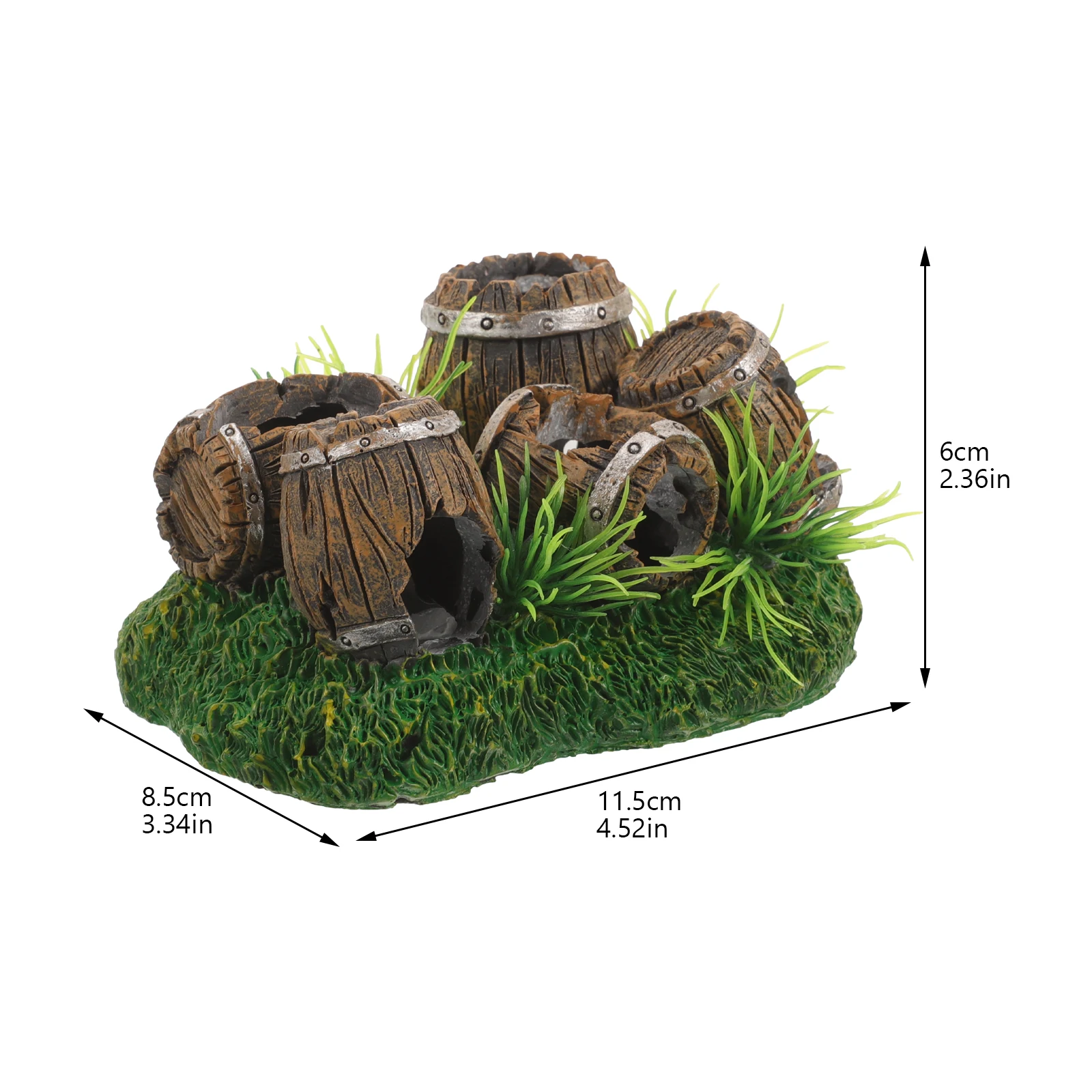 Allevamento in resina Nascondere Grotta Simulazione Gamberetti Grotta Casa Puntelli decorativi Casa sull'albero Rifugio Artigianato Arti per Acquario Paesaggistica