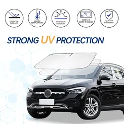 Windshield Sun Shade For Mercedes Benz GLA X156 H247 Sunshade Sun Visor Protector Foldable Blocks UV Rays Keep Your Car Cooler