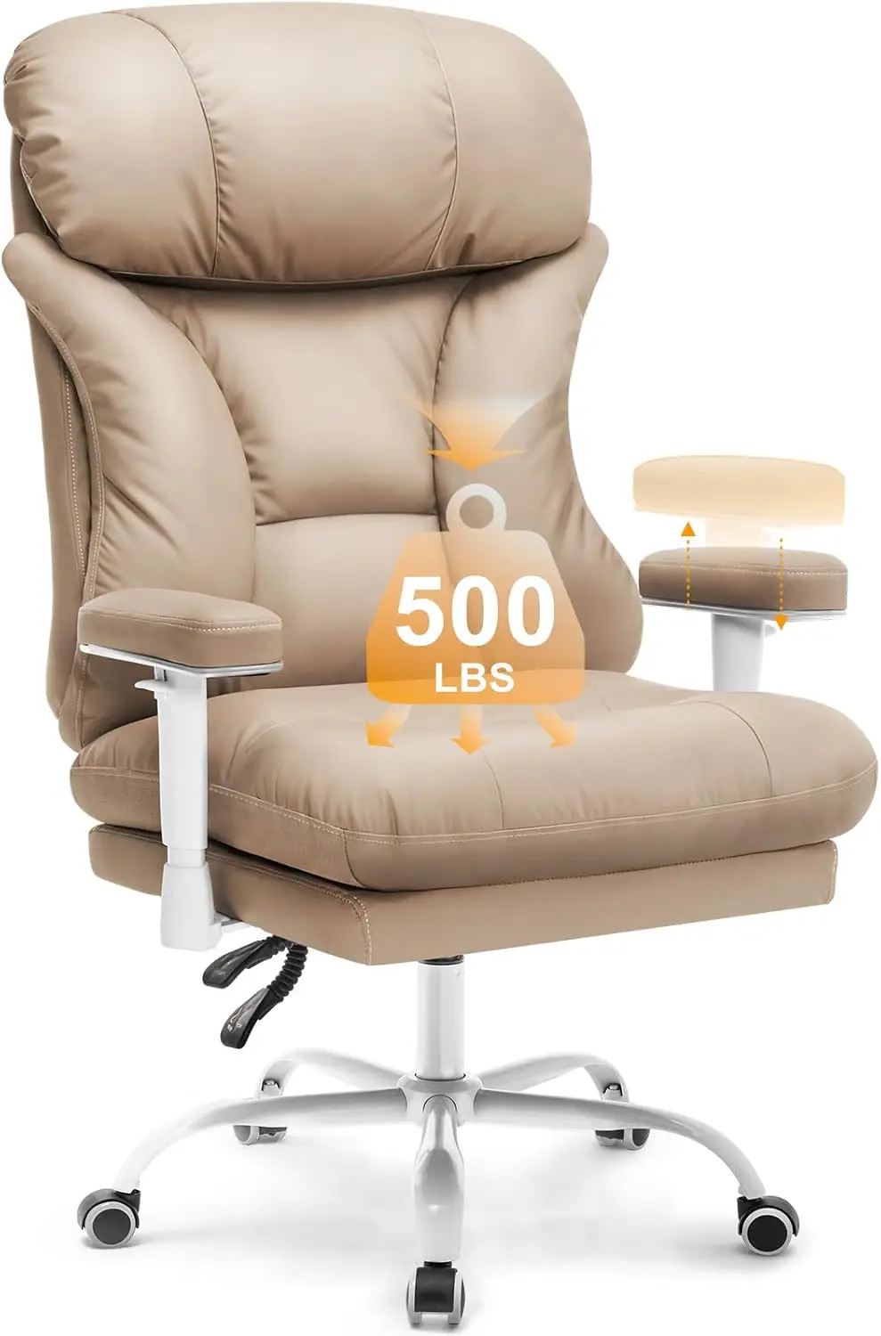 

Office Chair,Executive Chair,Ergonomic Big and Tall Chairs 500lbs,Home Office Desk Chairs with Tilt Lock,Comfortable Chair
