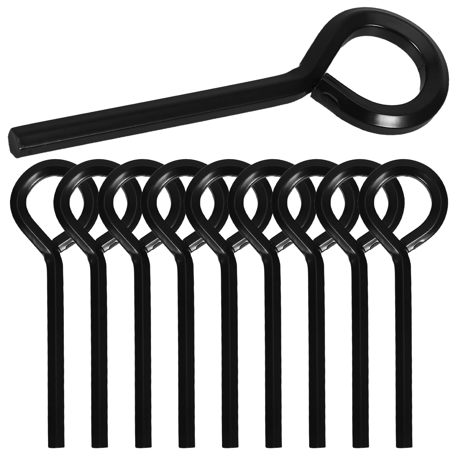 

10pcs 5/32 Portable Hexagonal Wrench Set Precision Metal Keys For Push Bar Exit Devices Emergency Maintenance Compact T-Type