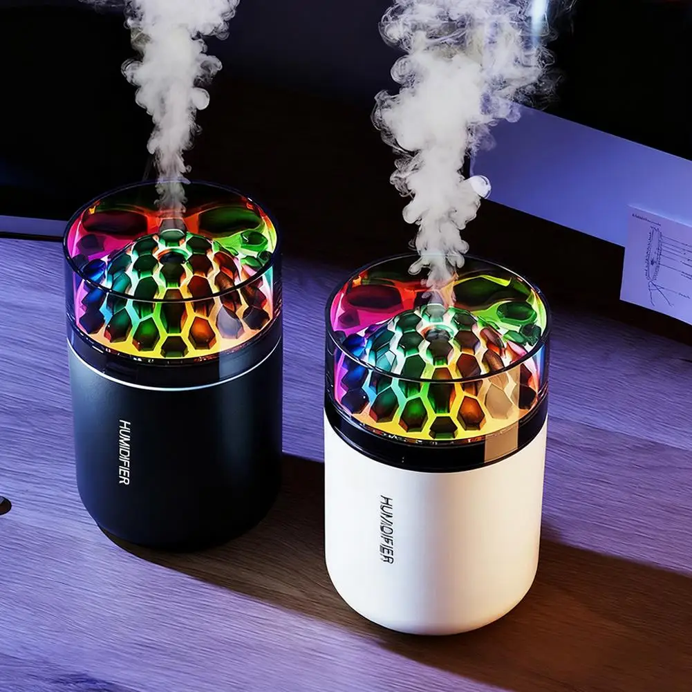 Auto Mini Luchtbevochtiger USB Elektrische Aromatherapie Geurverspreider met kleurrijke verlichting voor Auto Slaapkamer Essenti