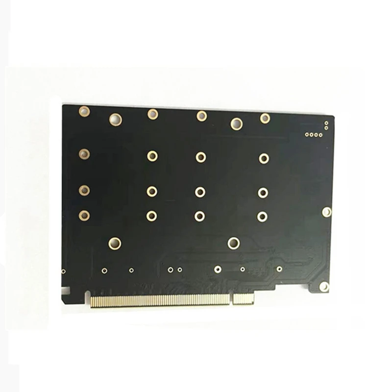 Pcie 4.0 X16 Hard Drive Adapter Card 4 Nvme M.2 SSD Array Card Multifunctional Convenient VROC Slot Card Adapter Easy Install