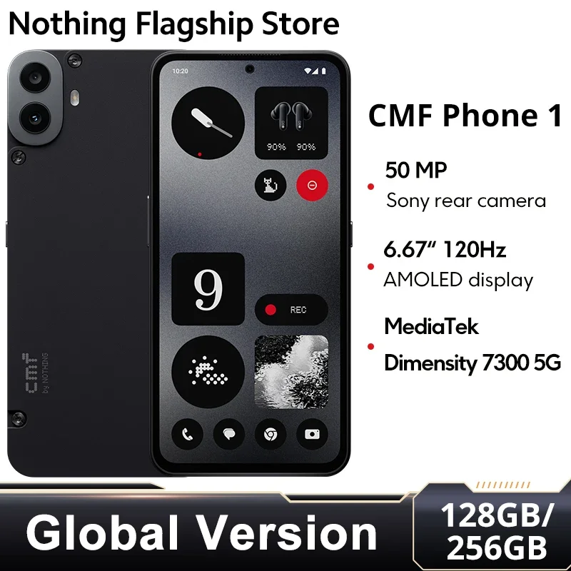 CMF PHONE 1 Global Version Smartphone Dimensity 7300 5G Processor 50MP SONY REAR Camera 6.67