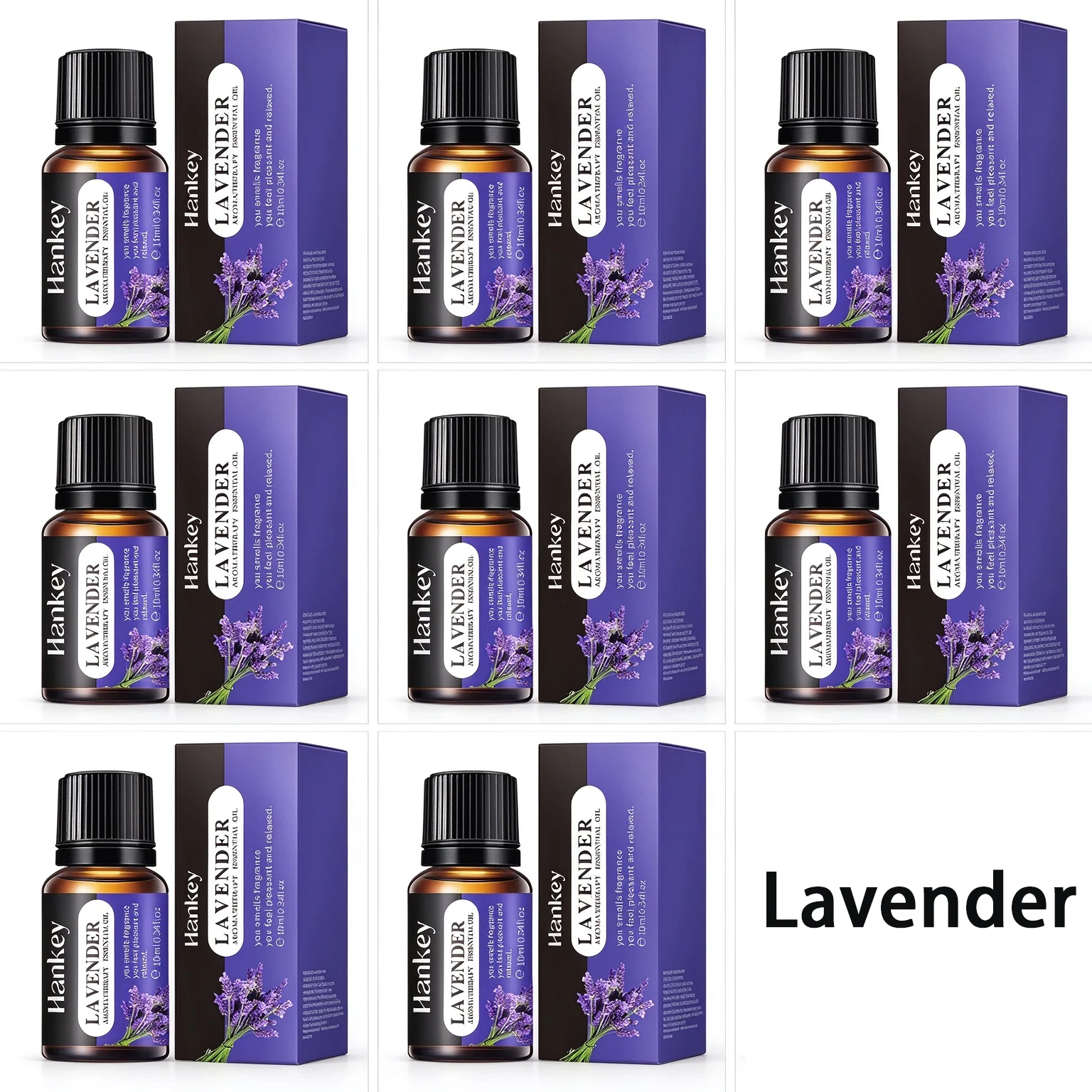 10ml Water Soluble Natural Plant Essential Oil Lavender Fragrance Oil for Humidifier Home Perfume Refill Liquid Air Freshener