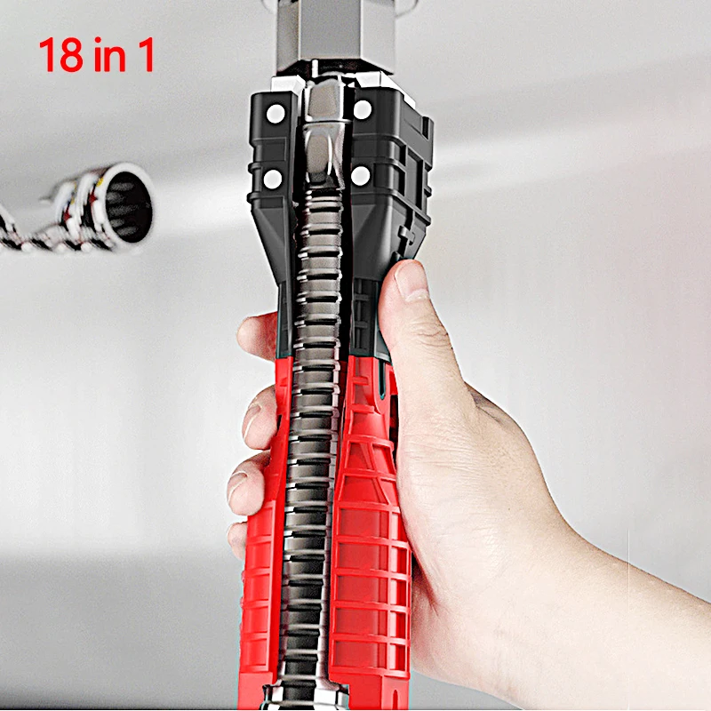 18 in 1 Faucet Wrench Hand Tools Ratchet Wrenches Set Kitchen Accessories Sink Tool Combination Wrench Free Shipping
