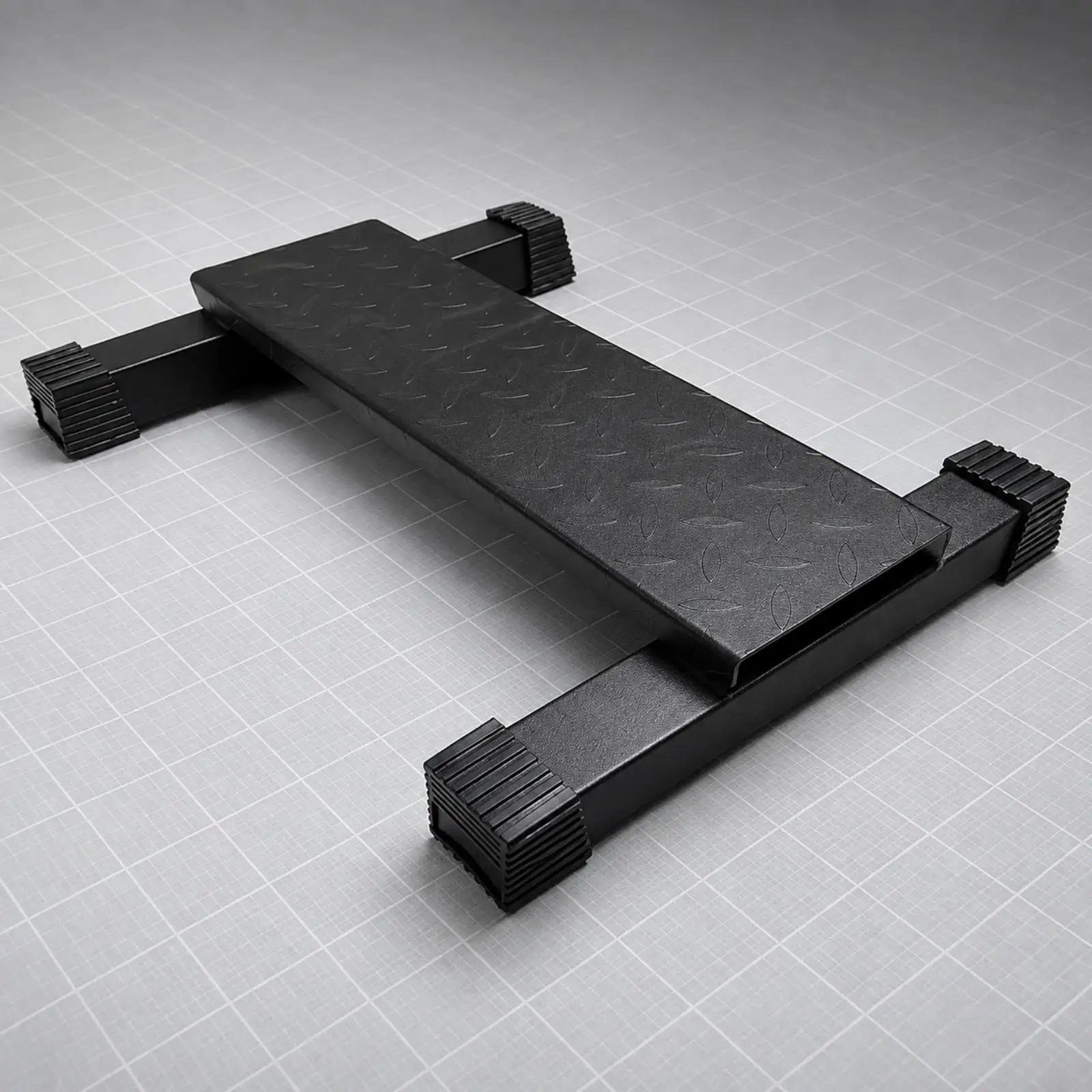 Calf-Training Exercise Board Stable Steel Calf Board with Diamond-Plate Surface Heavy Duty for Fitness Room