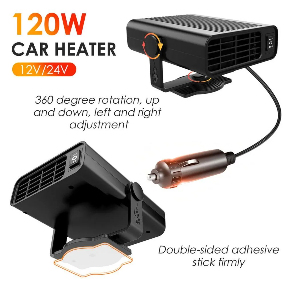 24v-120w-カーヒーター-ポータブル-デフロスター-ファン-冷却および加熱用-自動ヒーター-空気浄化機能付き-ブラック