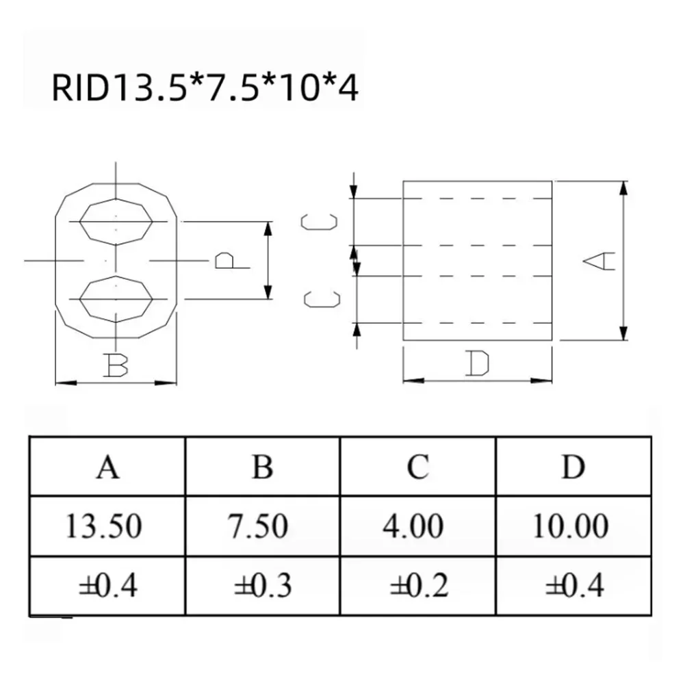 10pcs/set Toroids Ferrite Core Magnetic Ring Bead For Radio Frequency RF RFC SWR RID13.5*7.5*10-4 RID13.5*7.5*14-4 Ferrite Cores