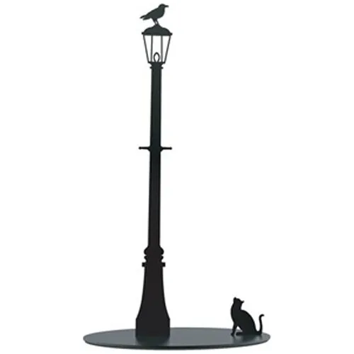 Street Lamp And Cat Dog Figures Stylish And Decorative