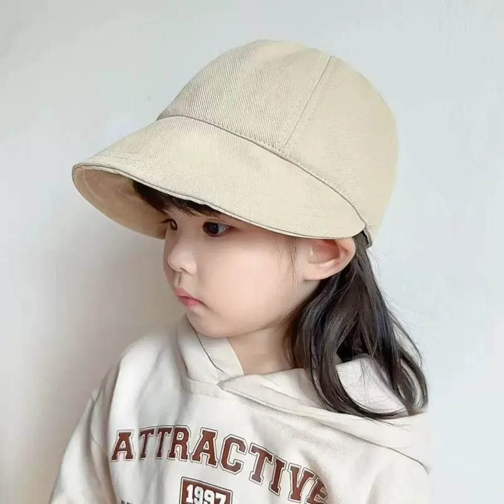 

Fisherman's Hat Kids Bucket Hat Korean Style 2-7 Years Old Baby Sun Protection Hat Sunscreen Warm Children Fishman Hat Girls