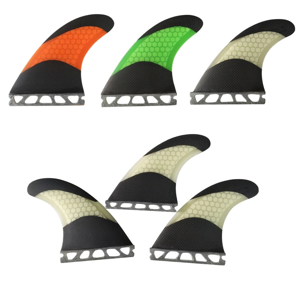 Multicolor M Tri Fins Surfboard Fins UPSURF FUTURE g5 Surf Fins Carbon Fiber Surfing Fins Thruster Single Tabs Fins