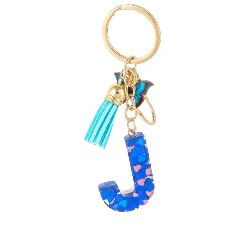 Custom Blue Butterfly Keychain, Personalized Gift