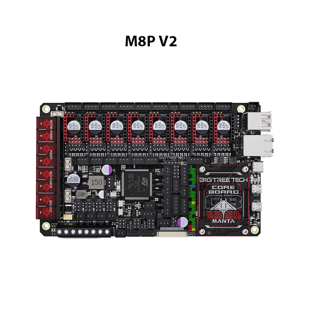 BIGTREETECH Manta M8P V2.0 Moederbord STM32H723ZE 32bit voor Klipper Raspberry Pi Voor Voron V0 Ender 3 3D Printer Control Board