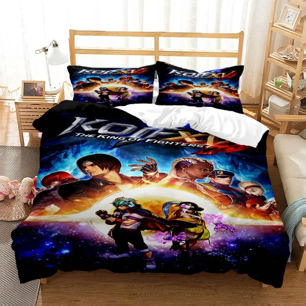 

KOF Anime 3D printed bedding Queen bedding set Soft and comfortable customized King size bedding set luxury
