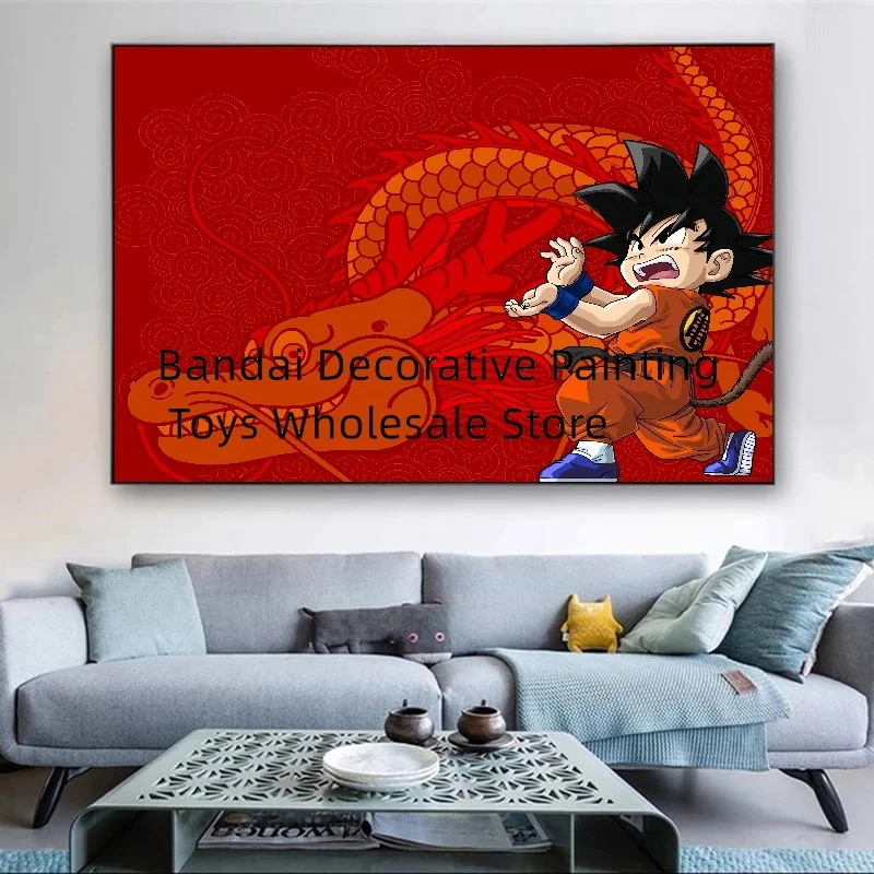 Classic Anime Canvas Artwork Painting Dragon Ball Goku Decor Gifts Wall Decoration Modular Prints Poster Home Modern Living Room