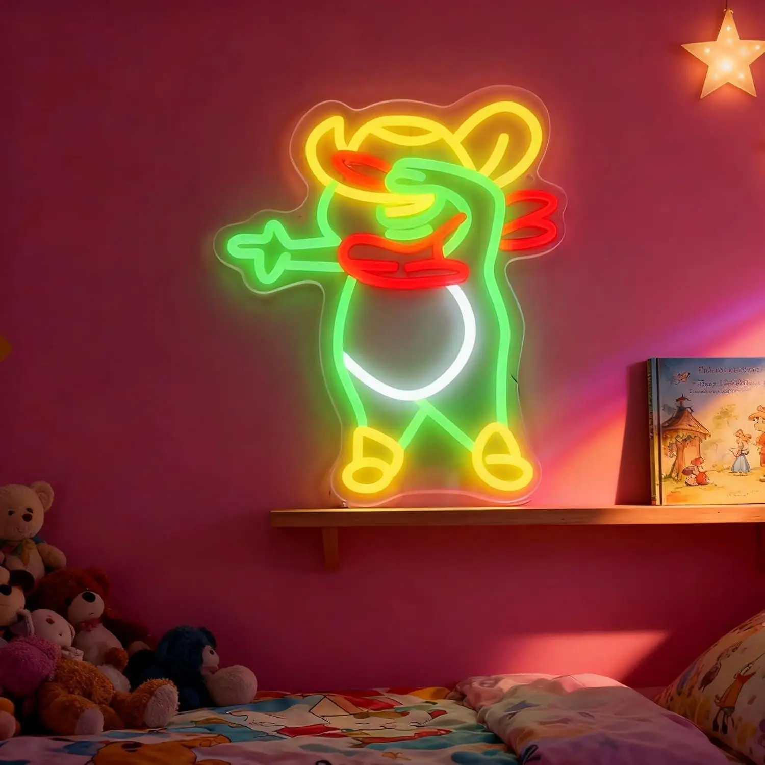 

Green Calf Neon Sign for Wall Decor Business Led Sign for Room Decorations Supplies Birthday Party Signs for Home Bedroom Dorm